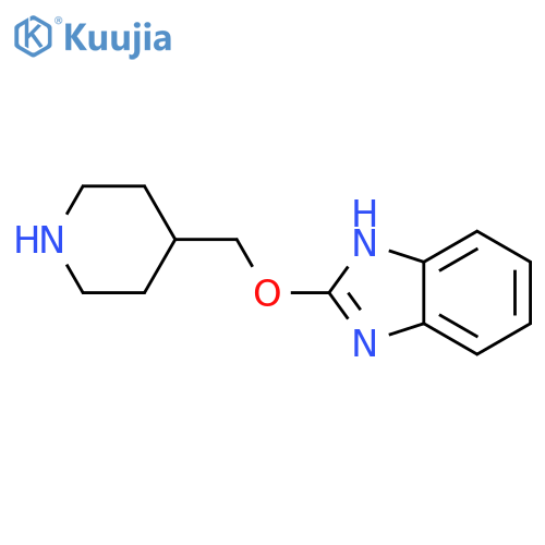 2-(4-piperidinylmethoxy)-1H-Benzimidazole structure