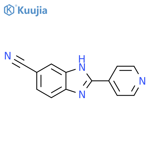 6-Cyano-2-(4-pyridyl)benzimidazole structure