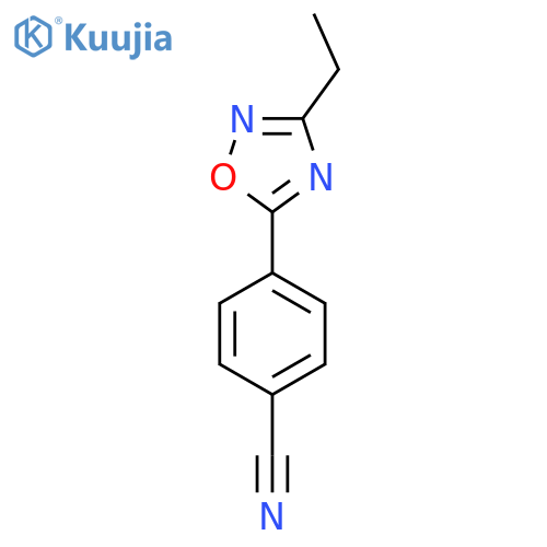 4-(3-Ethyl-1,2,4-oxadiazol-5-yl)benzonitrile structure