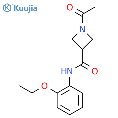 1-acetyl-N-(2-ethoxyphenyl)azetidine-3-carboxamide structure
