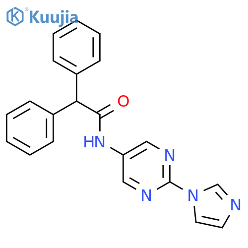 N-2-(1H-imidazol-1-yl)pyrimidin-5-yl-2,2-diphenylacetamide structure