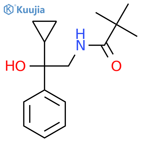 N-(2-cyclopropyl-2-hydroxy-2-phenylethyl)-2,2-dimethylpropanamide structure