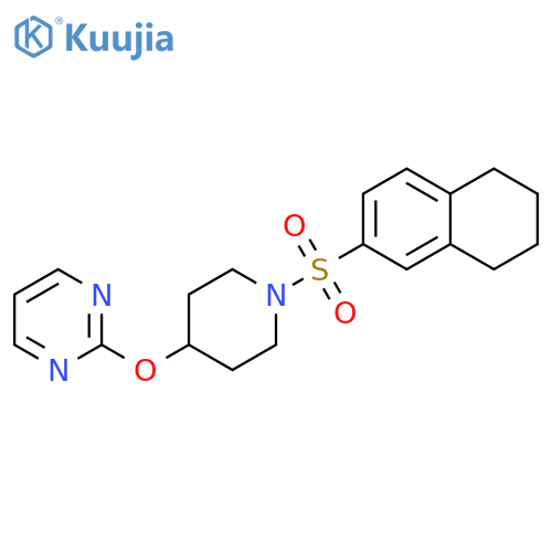 2-{[1-(5,6,7,8-tetrahydronaphthalene-2-sulfonyl)piperidin-4-yl]oxy}pyrimidine structure