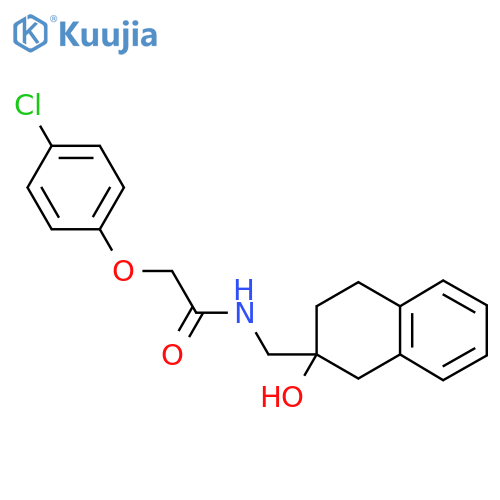 2-(4-chlorophenoxy)-N-(2-hydroxy-1,2,3,4-tetrahydronaphthalen-2-yl)methylacetamide structure