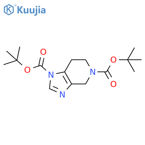 di-tert-Butyl 6,7-dihydro-1H-imidazo[4,5-c]pyridine-1,5(4H)-dicarboxylate structure