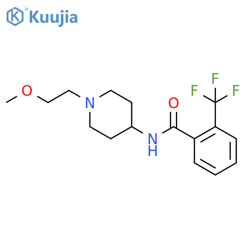 N-1-(2-methoxyethyl)piperidin-4-yl-2-(trifluoromethyl)benzamide structure