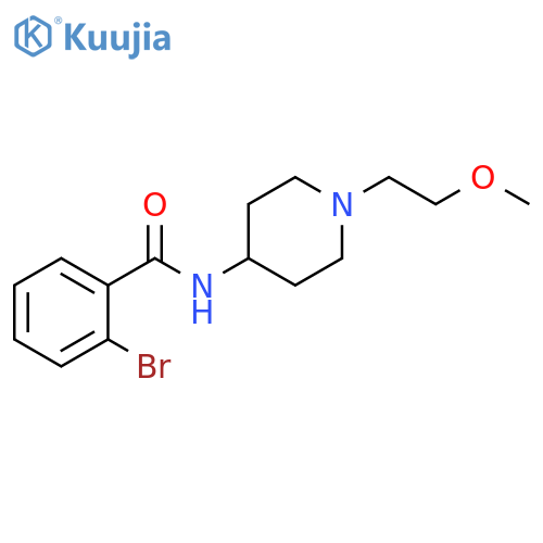 2-bromo-N-1-(2-methoxyethyl)piperidin-4-ylbenzamide structure
