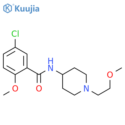 5-chloro-2-methoxy-N-1-(2-methoxyethyl)piperidin-4-ylbenzamide structure