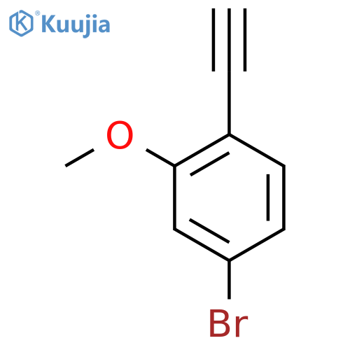 4-bromo-1-ethynyl-2-methoxybenzene structure