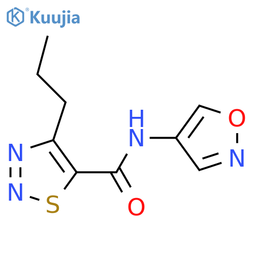 N-(1,2-oxazol-4-yl)-4-propyl-1,2,3-thiadiazole-5-carboxamide structure
