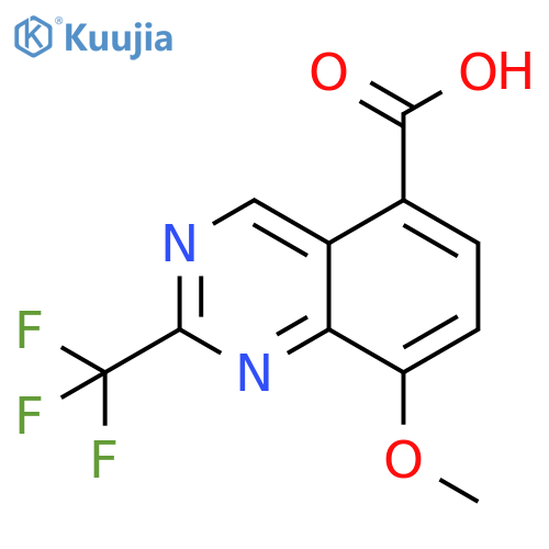 8-Methoxy-2-(trifluoromethyl)quinazoline-5-carboxylic acid structure
