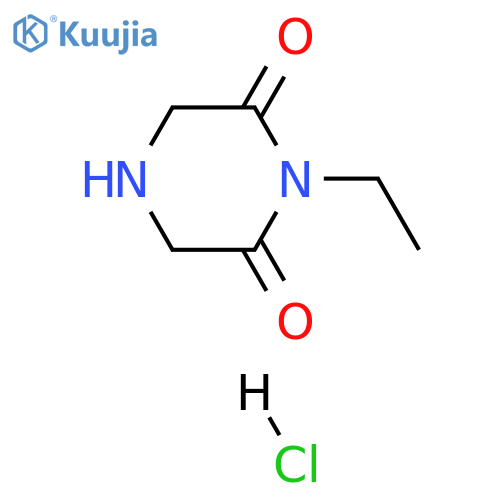 1-Ethylpiperazine-2,6-dione Hydrochloride structure