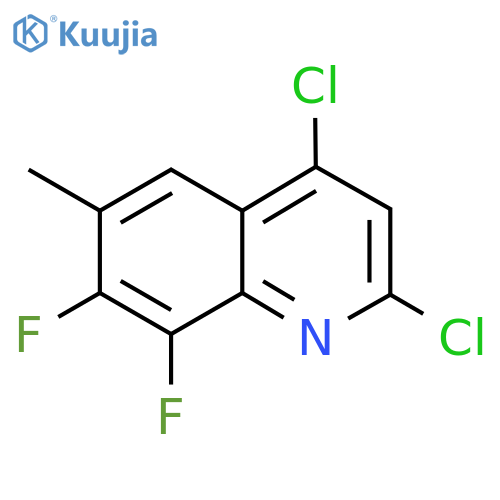 2,4-Dichloro-7,8-difluoro-6-methylquinoline structure