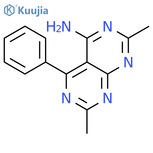 2,7-Dimethyl-5-phenylpyrimido[4,5-d]pyrimidin-4-amine structure