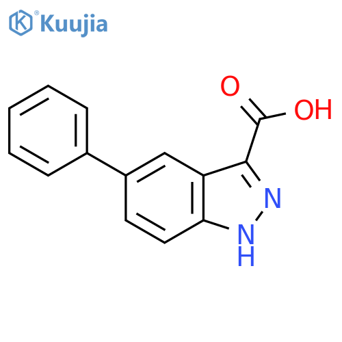 5-phenyl-1H-indazole-3-carboxylic acid structure
