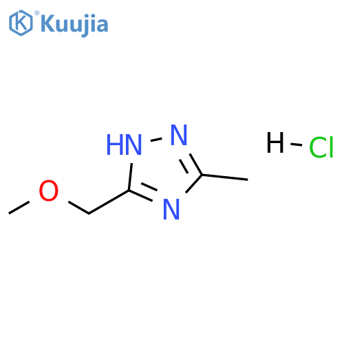 5-(methoxymethyl)-3-methyl-1H-1,2,4-triazole hydrochloride structure