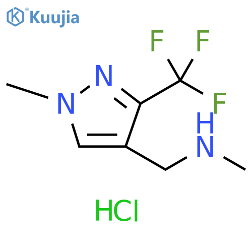 methyl({1-methyl-3-(trifluoromethyl)-1H-pyrazol-4-ylmethyl})amine hydrochloride structure