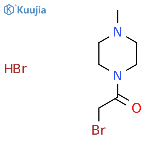 2-bromo-1-(4-methylpiperazin-1-yl)ethanone;hydrobromide structure