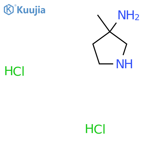 3-Methylpyrrolidin-3-amine dihydrochloride structure
