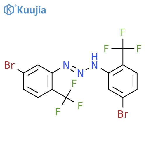 1,3-Bis5-bromo-2-(trifluoromethyl)phenyltriaz-1-ene structure