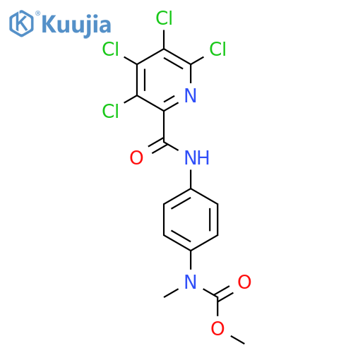 methyl N-methyl-N-[4-(3,4,5,6-tetrachloropyridine-2-amido)phenyl]carbamate structure