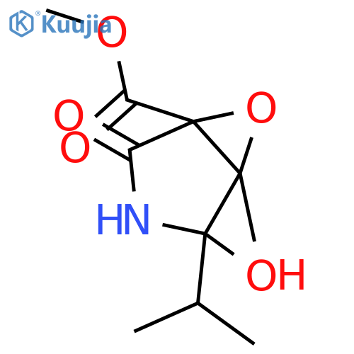 6-Oxa-3-azabicyclo[3.1.0]hexane-1-carboxylicacid, 4-hydroxy-5-methyl-4-(1-methylethyl)-2-oxo-, methyl ester structure