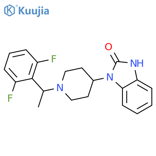 1-{1-1-(2,6-difluorophenyl)ethylpiperidin-4-yl}-2,3-dihydro-1H-1,3-benzodiazol-2-one structure