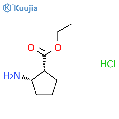 Ethyl cis-2-amino-1-cyclopentane carboxylate hydrochloride structure