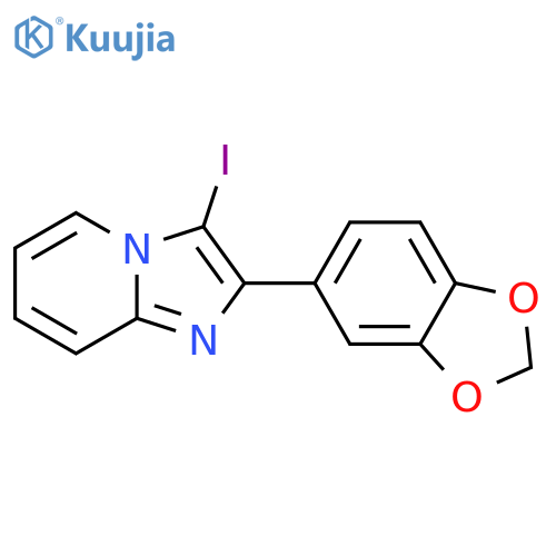 2-(2H-1,3-Benzodioxol-5-yl)-3-iodoimidazo[1,2-a]pyridine structure