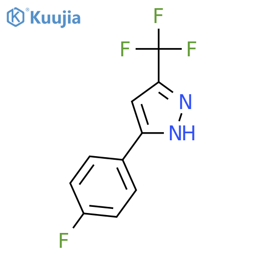 5-(TRIFLUOROMETHYL)-3-(4-FLUOROPHENYL)-1H-PYRAZOLE structure