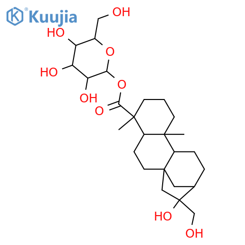 Kauran-18-oic acid,16,17-dihydroxy-, b-D-glucopyranosyl ester, (4a,16a)- structure
