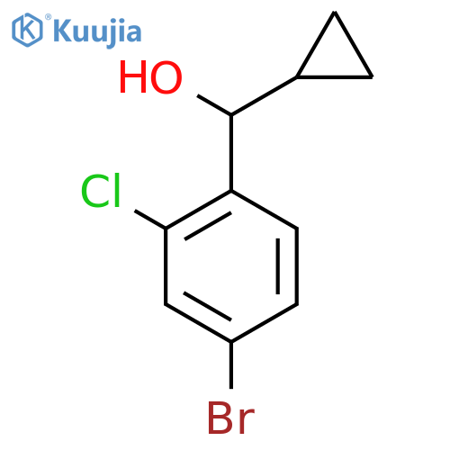 4-Bromo-2-chloro-alpha-cyclopropylbenZenemethanol structure
