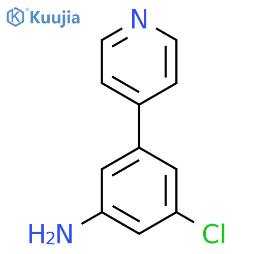 3-chloro-5-(pyridin-4-yl)aniline structure