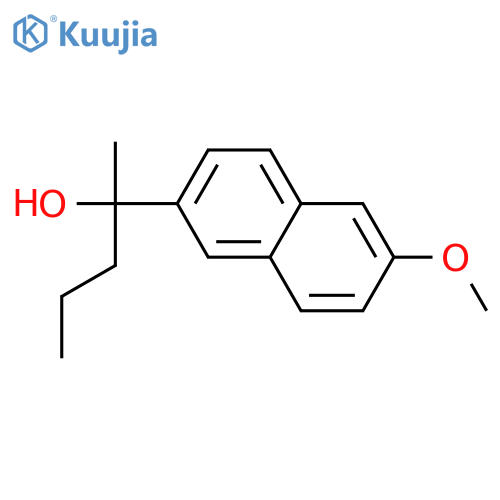 2-(6-methoxynaphthalen-2-yl)pentan-2-ol structure