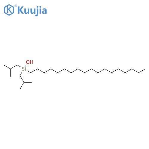 Silanol, bis(2-methylpropyl)octadecyl- structure