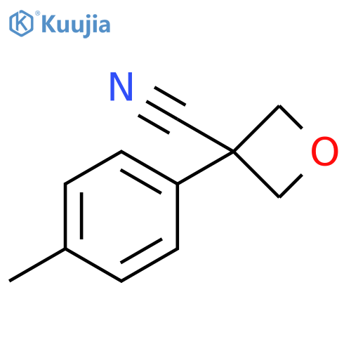 3-Oxetanecarbonitrile, 3-(4-methylphenyl)- structure
