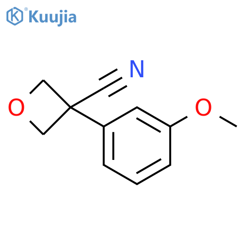 3-Oxetanecarbonitrile, 3-(3-methoxyphenyl)- structure