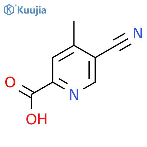 5-Cyano-4-methylpyridine-2-carboxylic acid structure