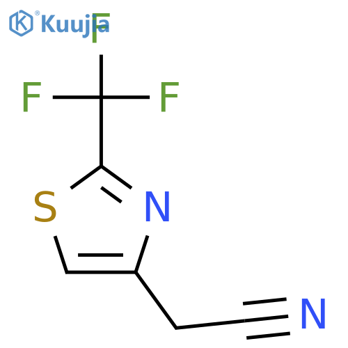 2-2-(trifluoromethyl)-1,3-thiazol-4-ylacetonitrile structure