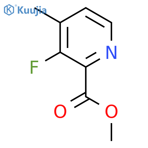 methyl 3-fluoro-4-methylpyridine-2-carboxylate structure