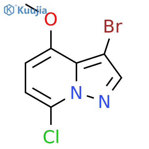 3-bromo-7-chloro-4-methoxypyrazolo1,5-apyridine structure