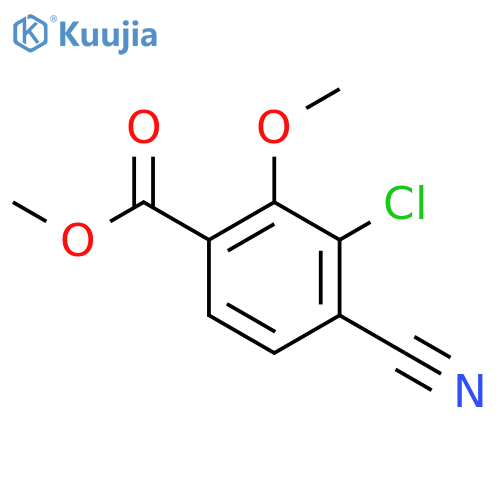 Methyl 3-chloro-4-cyano-2-methoxybenzoate structure