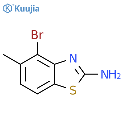 2-Benzothiazolamine, 4-bromo-5-methyl- structure
