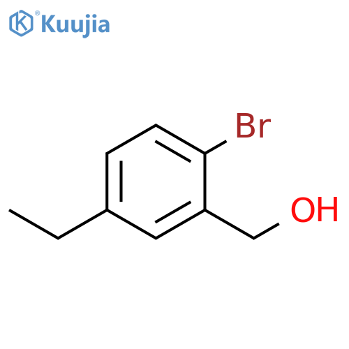Benzenemethanol, 2-bromo-5-ethyl- structure