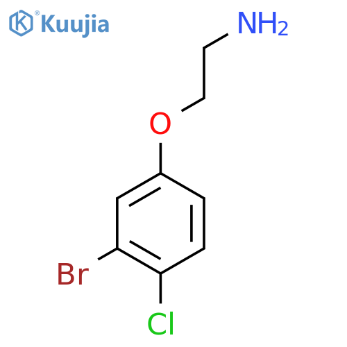 2-(3-bromo-4-chlorophenoxy)ethan-1-amine structure