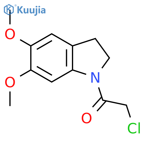 2-Chloro-1-(5,6-dimethoxy-2,3-dihydroindol-1-yl)ethanone structure