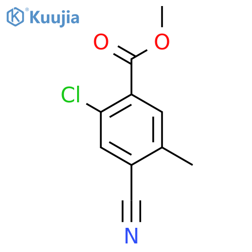 Methyl 2-chloro-4-cyano-5-methylbenzoate structure