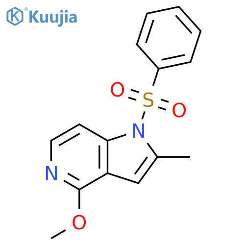 1-Benzenesulfonyl--2-methyl-4-methoxy-5-azaindole structure
