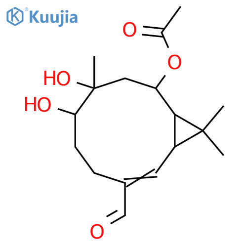 1,8,10-Trihydroxy-4-bicyclogermacren-15-al; (1β,4E,8α,10β)-form, 8-Ac structure