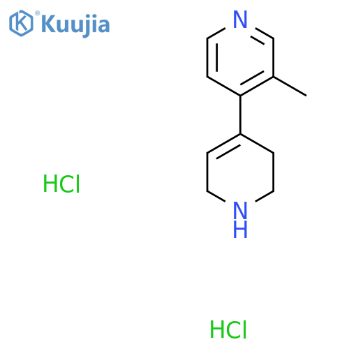 3-Methyl-4-(1,2,3,6-tetrahydropyridin-4-yl)pyridine dihydrochloride structure